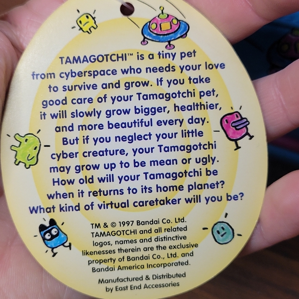 Vintage 90s Tamagotchi Pink Blue Mini Backpack - Picture 8 of 12